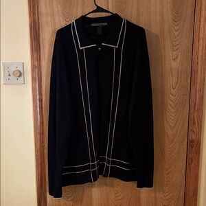 Men's Black Cardigan Sweater